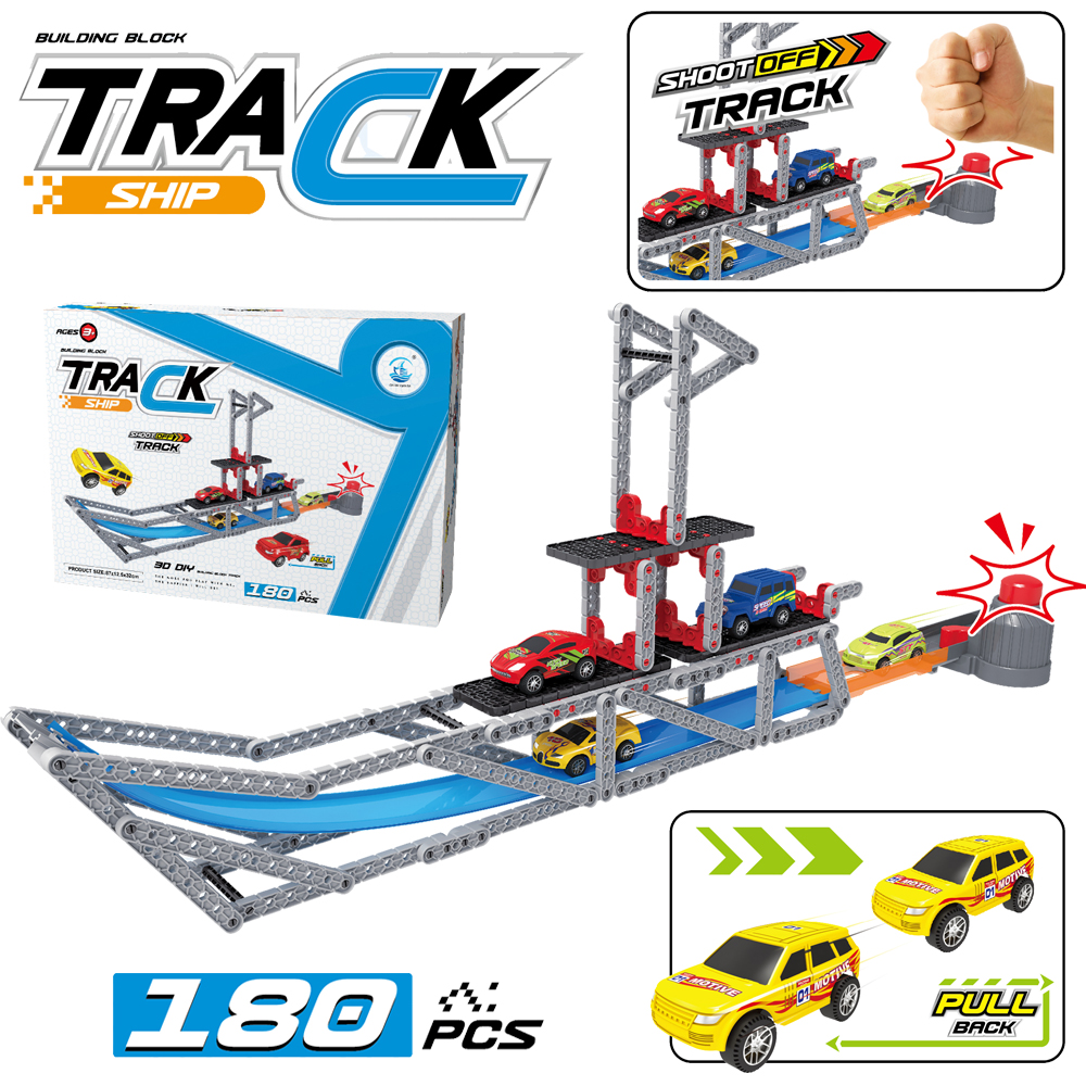 DIY assembled race track blocks for kids toys track building blocks