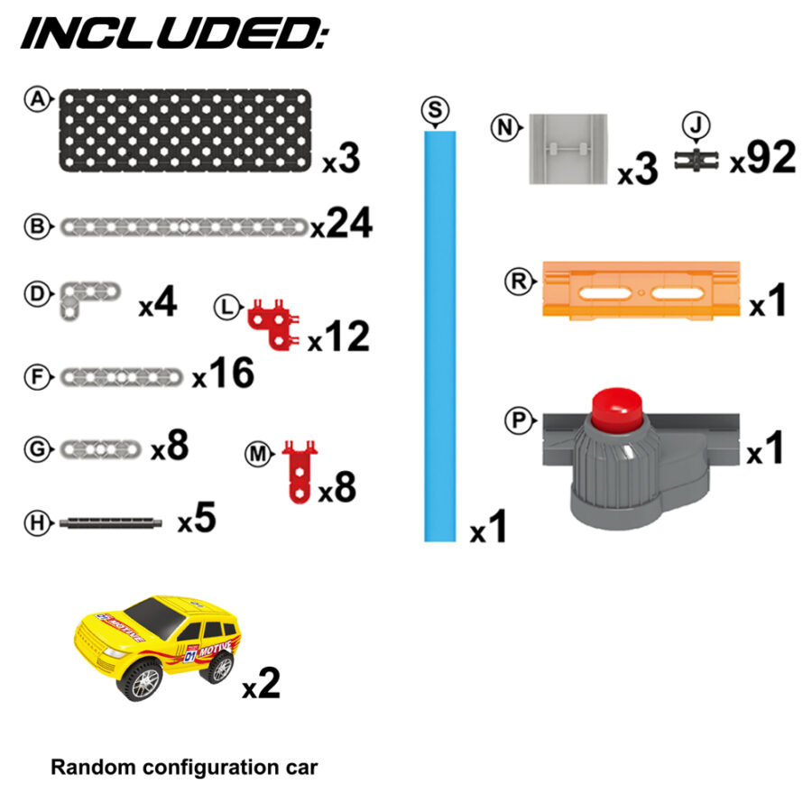 DIY assembled race track blocks for kids toys track building blocks