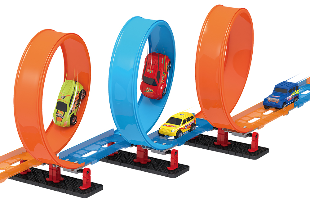 Building Blocks Race Track 3D DIY Educational Construction Toy Bricks For Kids 679-102 - High Speed Car Tracks - 2