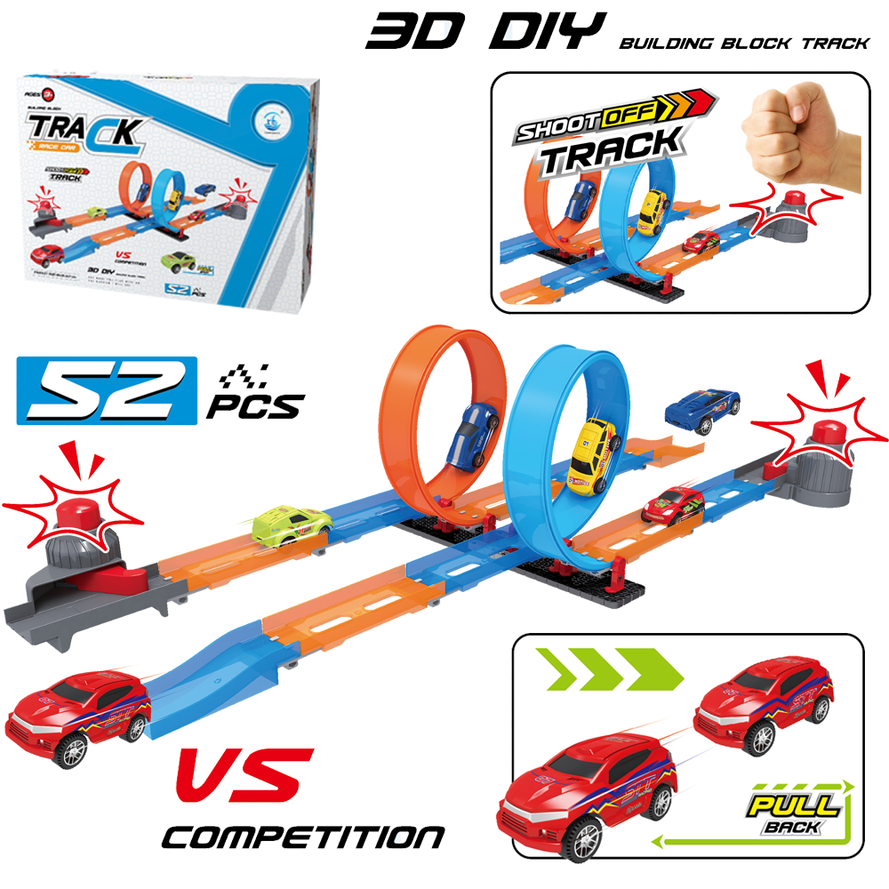 race track with loops