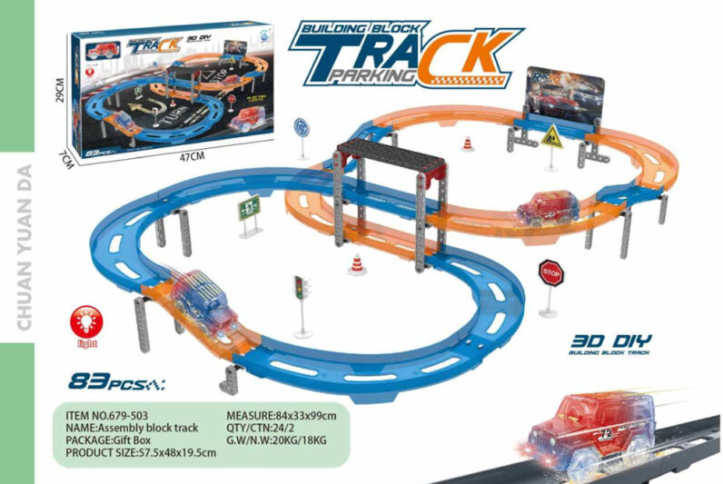 Video of Electric Race Car Building Track Parking 679-5 series