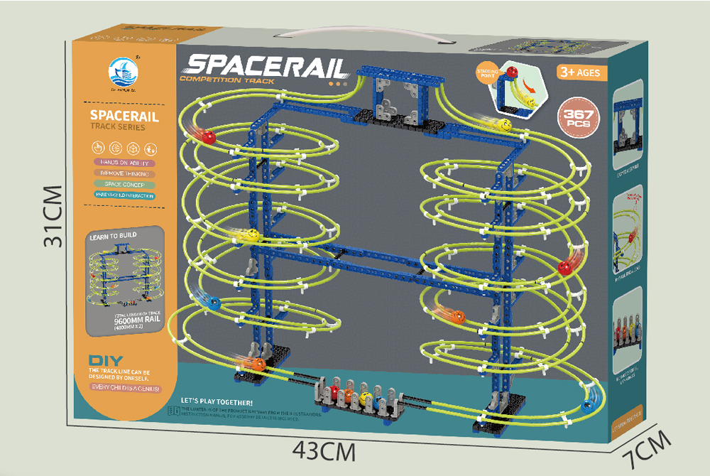 367PCS spacerail suspension track building block rolling ball toy sets 679-705 - Building Block Rolling Ball - 3